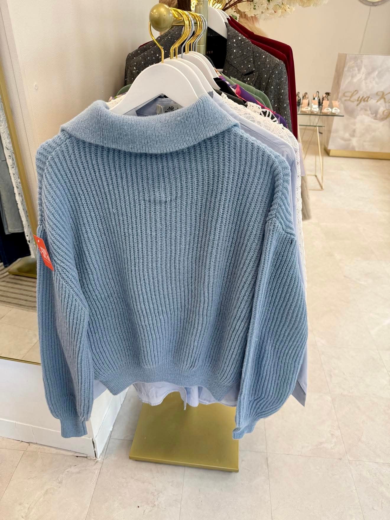 Pull bleu ciel