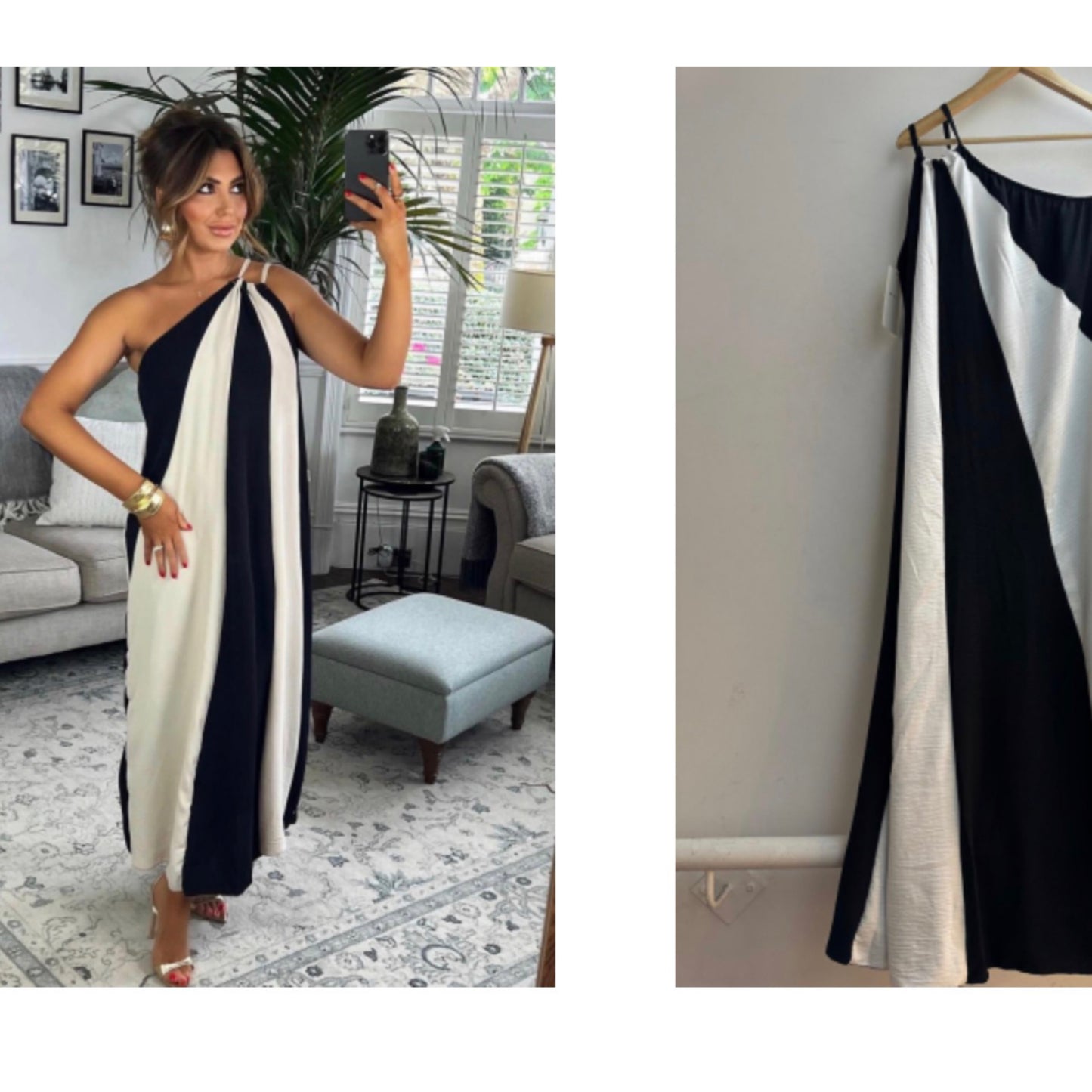 Robe noir et blanche